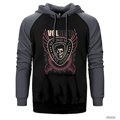 Volbeat Beyond Hell Çift Renk Reglan Kol Sweatshirt / Hoodie