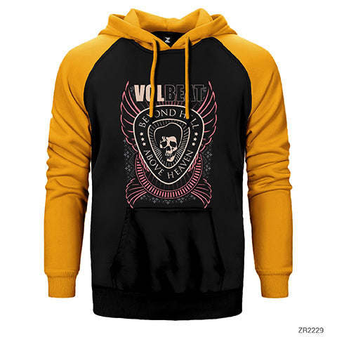 Volbeat Beyond Hell Çift Renk Reglan Kol Sweatshirt / Hoodie