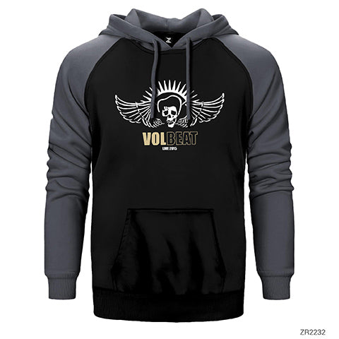 Volbeat Tour Concert 2015 Çift Renk Reglan Kol Sweatshirt / Hoodie