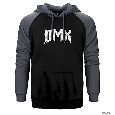 Dmx Logo 2 Çift Renk Reglan Kol Sweatshirt / Hoodie