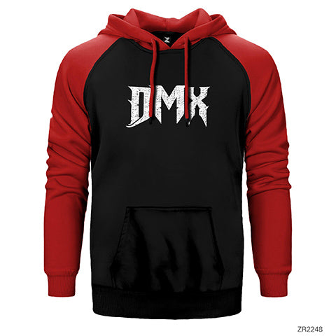 Dmx Logo 2 Çift Renk Reglan Kol Sweatshirt / Hoodie