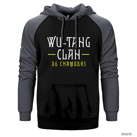 Wu-Tang 36 Chambers Çift Renk Reglan Kol Sweatshirt / Hoodie