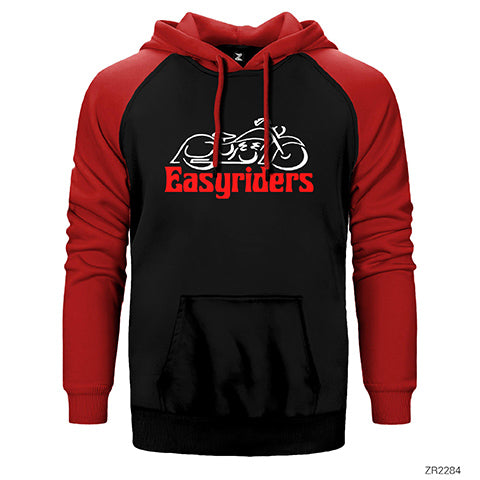 Easy Riders Çift Renk Reglan Kol Sweatshirt / Hoodie