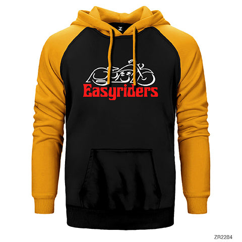 Easy Riders Çift Renk Reglan Kol Sweatshirt / Hoodie