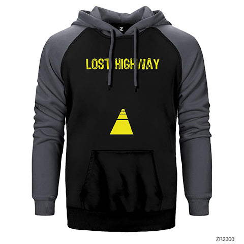 Lost Highway Çift Renk Reglan Kol Sweatshirt / Hoodie
