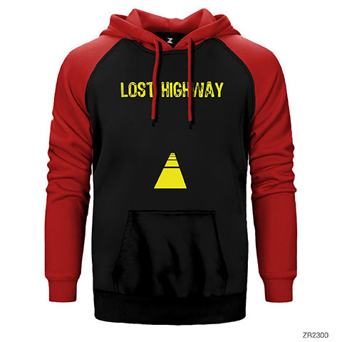 Lost Highway Çift Renk Reglan Kol Sweatshirt / Hoodie