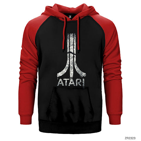 Atari Splash Çift Renk Reglan Kol Sweatshirt / Hoodie