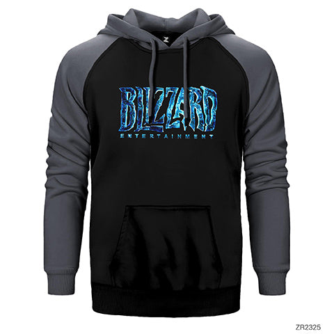 Blizzard Logo 2 Çift Renk Reglan Kol Sweatshirt / Hoodie