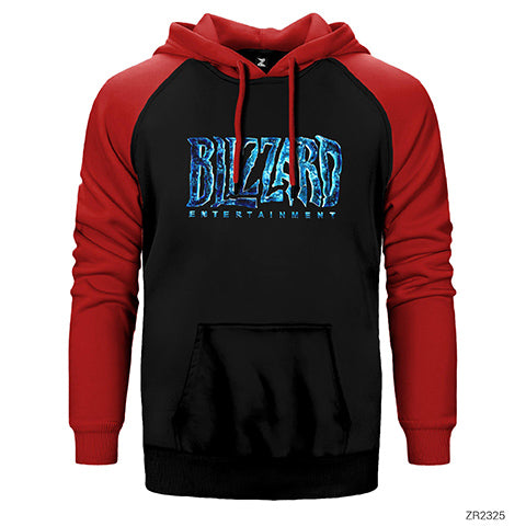 Blizzard Logo 2 Çift Renk Reglan Kol Sweatshirt / Hoodie