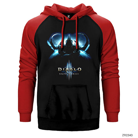 Diablo 3 Reaper of Soul Çift Renk Reglan Kol Sweatshirt / Hoodie