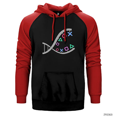 Gamer DNA Çift Renk Reglan Kol Sweatshirt / Hoodie
