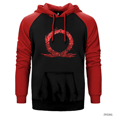 God Of War Bloody Çift Renk Reglan Kol Sweatshirt / Hoodie