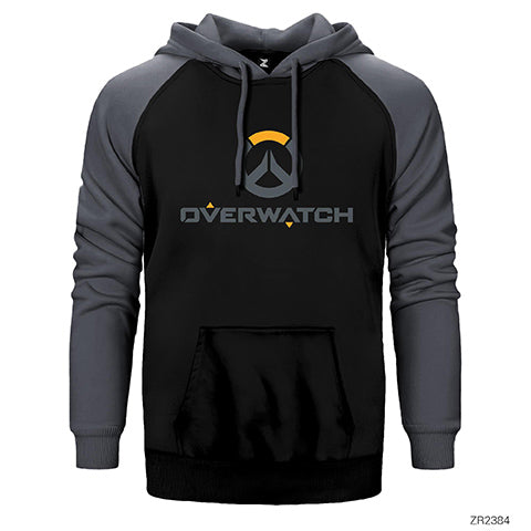 Overwatch Logo 2 Çift Renk Reglan Kol Sweatshirt / Hoodie