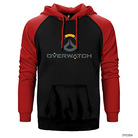 Overwatch Logo 2 Çift Renk Reglan Kol Sweatshirt / Hoodie