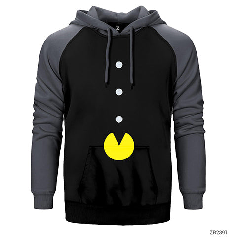 Pac-man Classic Çift Renk Reglan Kol Sweatshirt / Hoodie