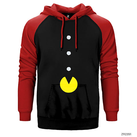 Pac-man Classic Çift Renk Reglan Kol Sweatshirt / Hoodie