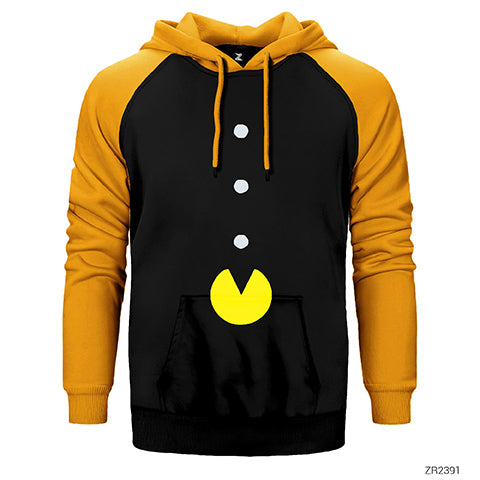 Pac-man Classic Çift Renk Reglan Kol Sweatshirt / Hoodie