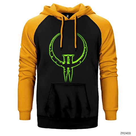 Quake 2 Çift Renk Reglan Kol Sweatshirt / Hoodie