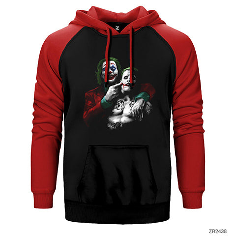 Joker New Çift Renk Reglan Kol Sweatshirt / Hoodie