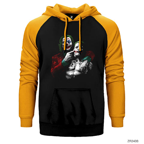 Joker New Çift Renk Reglan Kol Sweatshirt / Hoodie