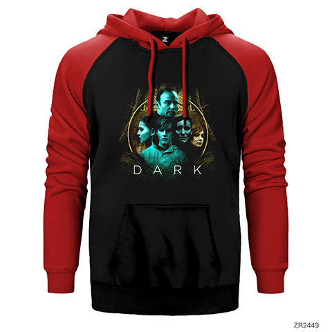 Dark Poster Çift Renk Reglan Kol Sweatshirt / Hoodie