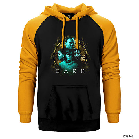 Dark Poster Çift Renk Reglan Kol Sweatshirt / Hoodie