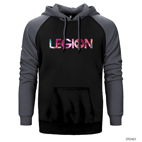 Legion Colors Logo Çift Renk Reglan Kol Sweatshirt / Hoodie
