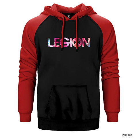 Legion Colors Logo Çift Renk Reglan Kol Sweatshirt / Hoodie