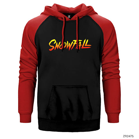SnowFall Logo Çift Renk Reglan Kol Sweatshirt / Hoodie