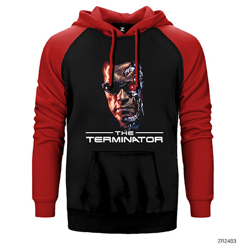 Terminator Arnold Schwarzenegger Çift Renk Reglan Kol Sweatshirt / Hoodie