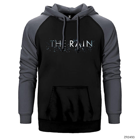 The Rain Logo Çift Renk Reglan Kol Sweatshirt / Hoodie
