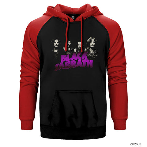 Black Sabbath Group 2 Çift Renk Reglan Kol Sweatshirt / Hoodie