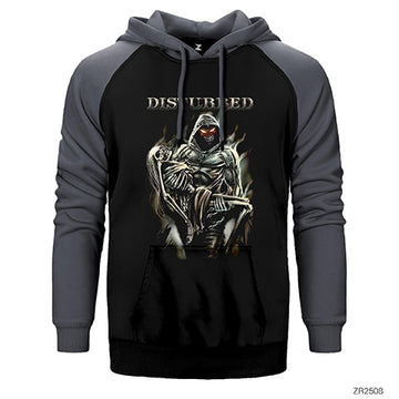 Disturbed Immortalized Çift Renk Reglan Kol Sweatshirt / Hoodie