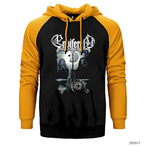Ensiferum Sword Çift Renk Reglan Kol Sweatshirt / Hoodie