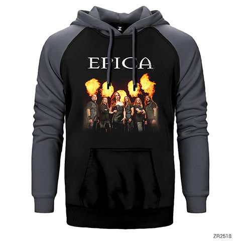 Epica Fire Group Çift Renk Reglan Kol Sweatshirt / Hoodie