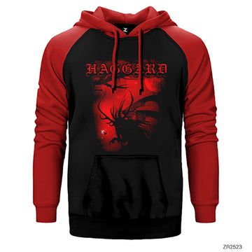 Haggard monster Çift Renk Reglan Kol Sweatshirt / Hoodie