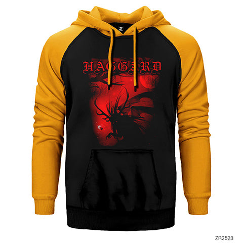Haggard monster Çift Renk Reglan Kol Sweatshirt / Hoodie