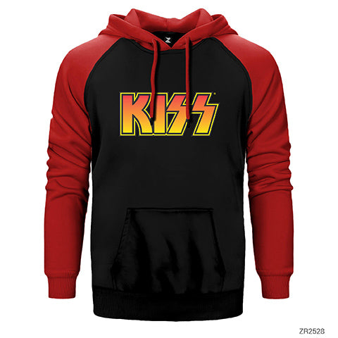 Kiss Colored Çift Renk Reglan Kol Sweatshirt / Hoodie