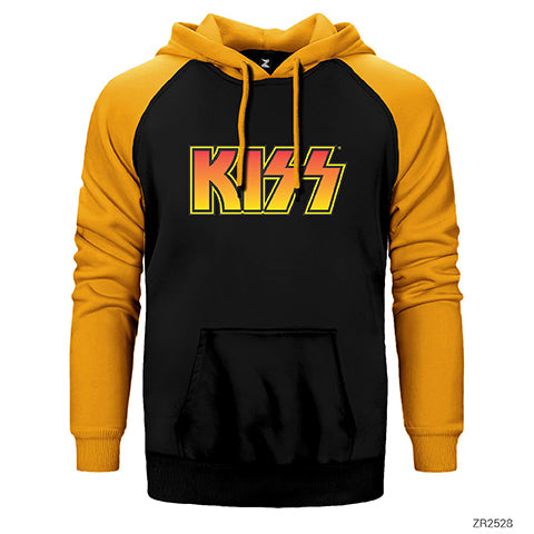 İndirimli Kiss Colored Sarı Renk Reglan Kol Sweatshirt / Hoodie