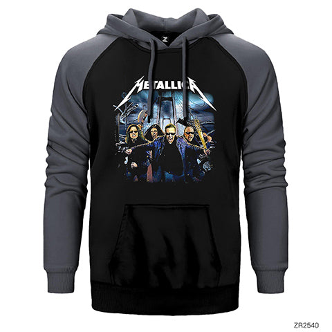 Metallica Istanbul Çift Renk Reglan Kol Sweatshirt / Hoodie