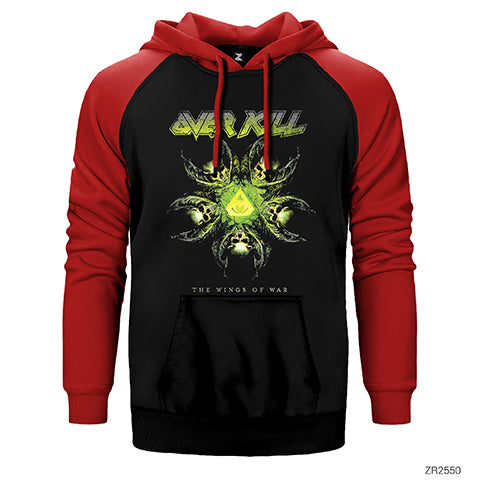 Overkill The Wings of War Çift Renk Reglan Kol Sweatshirt / Hoodie