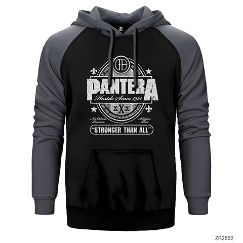 Pantera Hostile Since 1981 Çift Renk Reglan Kol Sweatshirt / Hoodie