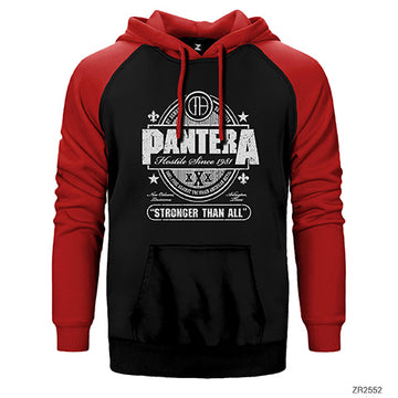 Pantera Hostile Since 1981 Çift Renk Reglan Kol Sweatshirt / Hoodie