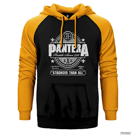 Pantera Hostile Since 1981 Çift Renk Reglan Kol Sweatshirt / Hoodie