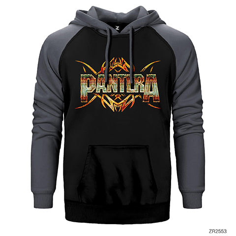 Pantera Iron Çift Renk Reglan Kol Sweatshirt / Hoodie