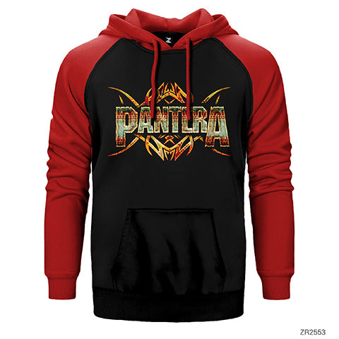 Pantera Iron Çift Renk Reglan Kol Sweatshirt / Hoodie