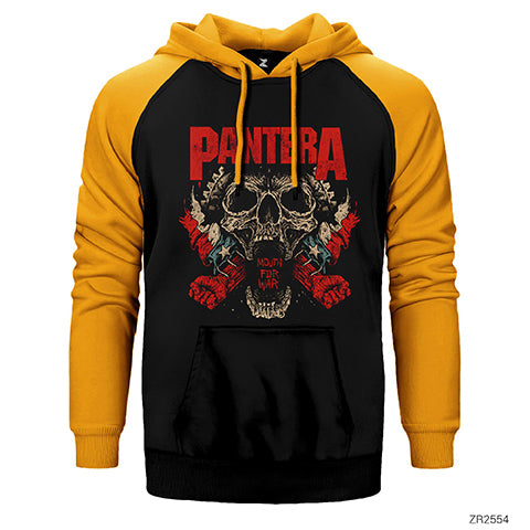 Pantera Mouth for War Çift Renk Reglan Kol Sweatshirt / Hoodie