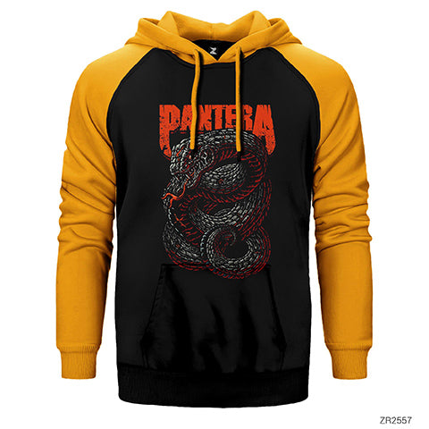 Pantera Snake Çift Renk Reglan Kol Sweatshirt / Hoodie