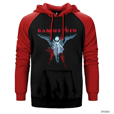 Rammstein Angel Çift Renk Reglan Kol Sweatshirt / Hoodie