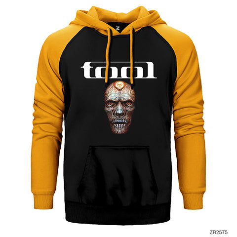 Tool Transparent Face Çift Renk Reglan Kol Sweatshirt / Hoodie